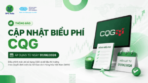Cập nhật biểu phí dịch vụ CQG theo quy định mới của MXV