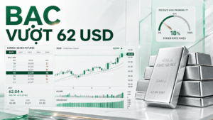 Bản tin nhanh hàng hóa 06/08: Bạc vượt 62 USD, đồng tiến sát đỉnh lịch sử